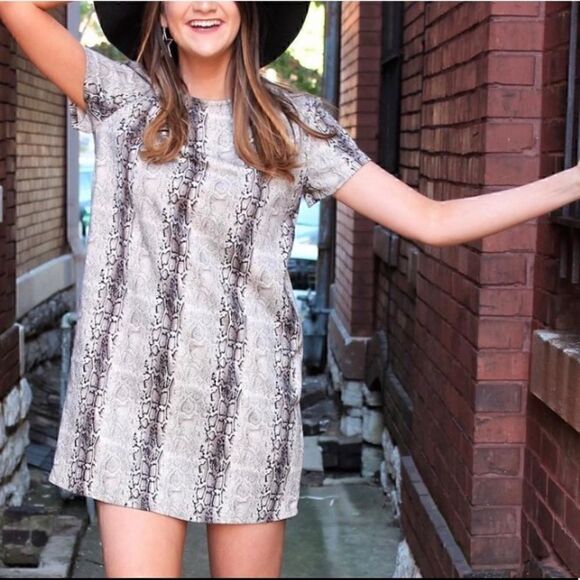 She + Sky Dresses & Skirts - NWT Snakeskin Dress